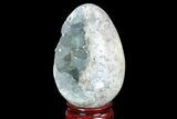 Crystal Filled Celestine (Celestite) Egg Geode - Madagascar #100028-3